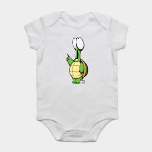 Frightened Turtle Baby Bodysuit